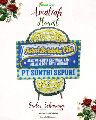 Papan Bunga Duka di Banten