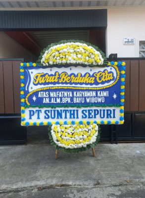 Papan Bunga Duka di Banten