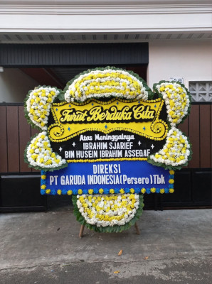 Papan Bunga Duka di Banten