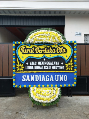 Papan Bunga Duka di Banten